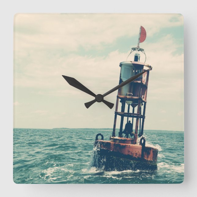 Montauk Salvage Co. Buoy Wall Clock (Front)