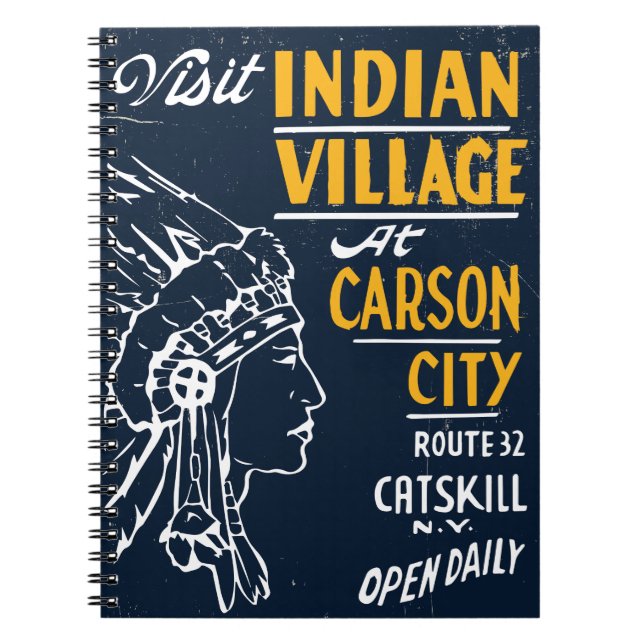 Montauk Salvage Co. / Indian Village Retro Notebook (Front)
