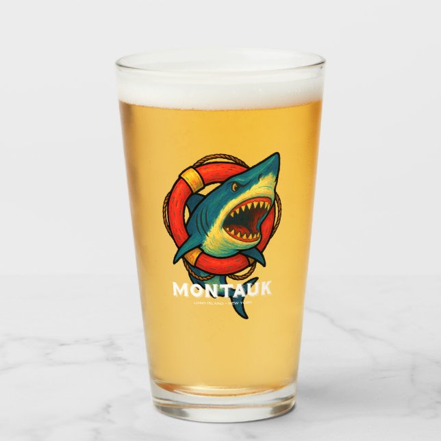 Montauk Salvage Co. Shark Glass v2 (Front Filled)