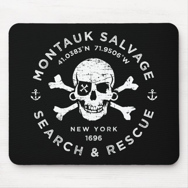 Montauk Salvage Company Mouse Pad (Front)