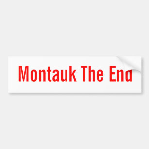 Montauk The End (classic bumpersticker) Bumper Sticker