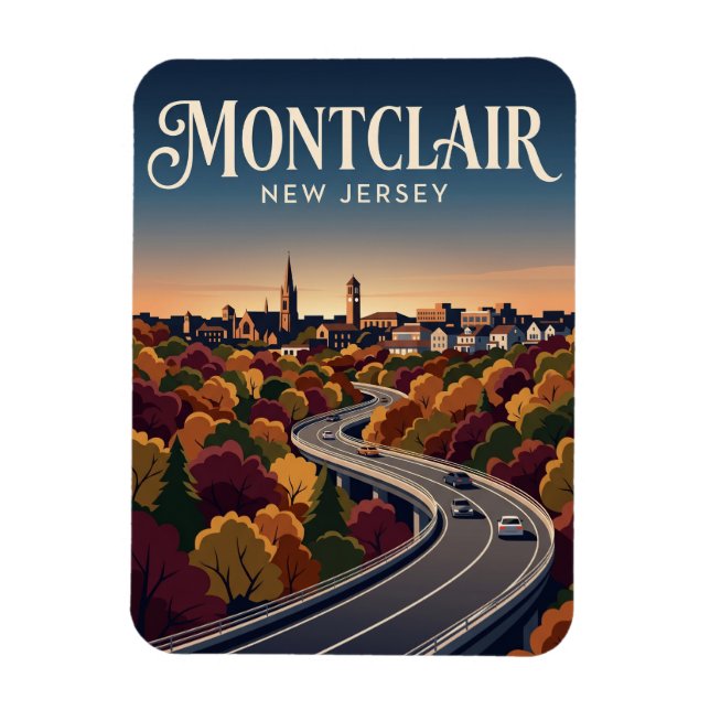Montclair New Jersey Magnet (Vertical)
