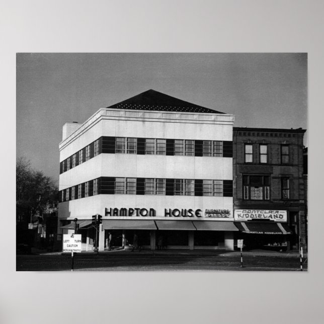 Montclair NJ, Store, Vintage Poster (Front)