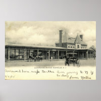 Montclair Train Station, New Jersey 1905 Vintage