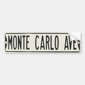 Monte Carlo Avenue Bumper Sticker