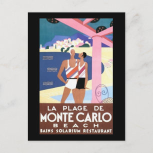 Monte Carlo Beach Postcard