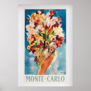 Monte Carlo by Jean-Gabriel Domergue Vintage Poster