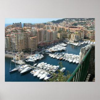 Monte Carlo Monaco Marina and Condos Poster