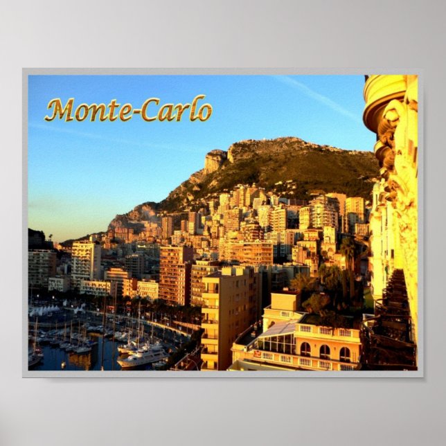 Monte Carlo - Monaco - Panorama - Poster (Front)