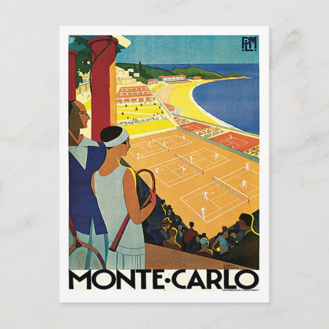 Monte Carlo Monaco Vintage Travel Postcard (Front)