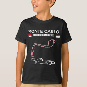 Monte Carlo Race Track Formula Racing Car Monaco M T-Shirt