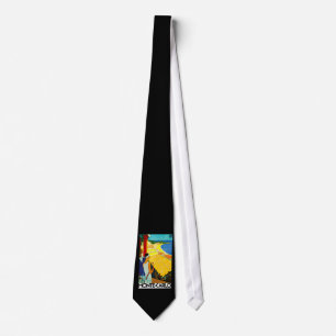 Monte Carlo Vintage Travel Poster Tie