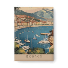 Monte Carlo Yacht Harbour Travel Collectable