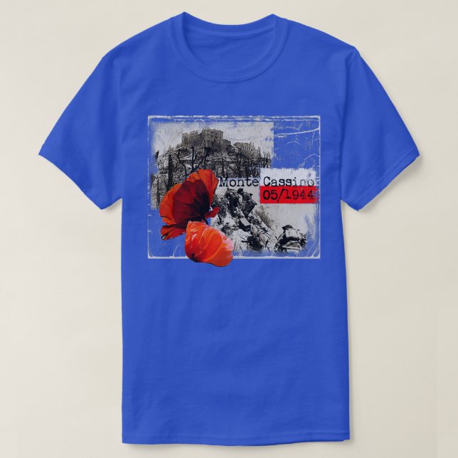 Monte Cassino Italy WW2 T-Shirt (Design Front)