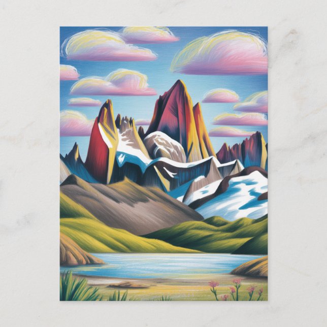 Monte Fitz Roy Patagonia Postcard (Front)