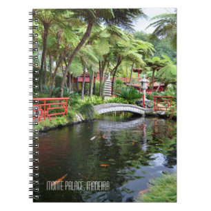 Monte Palace Tropical Gardens Madeira Portugal Notebook