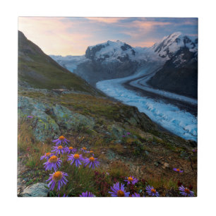 Monte Rosa Glacier Switzerland Ceramic Tile