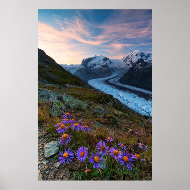 Monte Rosa Glacier | Switzerland Poster (Front)