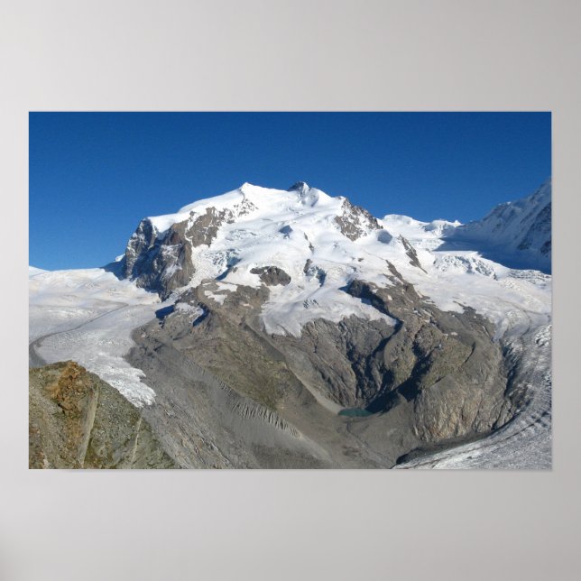 Monte Rosa, Swiss Alps Poster (Front)