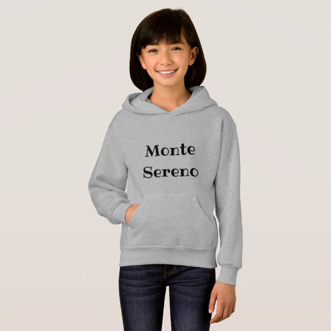 Monte Sereno name of city retro lettering (Front Full)