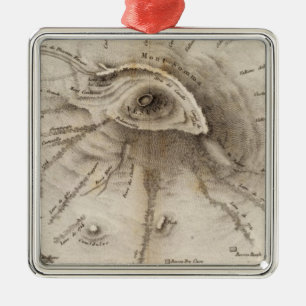 Monte Vesuve Metal Ornament
