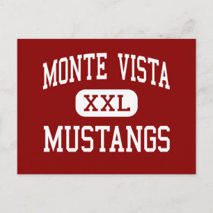 Monte Vista - Mustangs - High - Danville Postcard