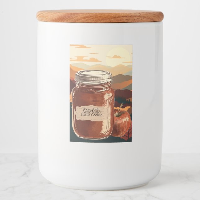 Montebello Apple Butter, customisable Food Label (Front)