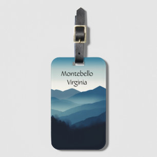 Montebello VA Blue Ridge Mountains Custom Luggage Tag