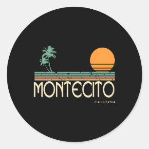 Montecito California Classic Round Sticker