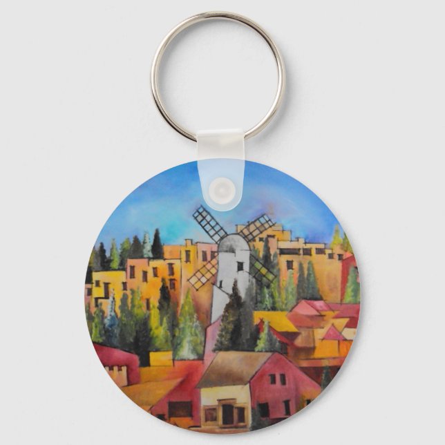 Montefiore Windmill Key Ring (Front)