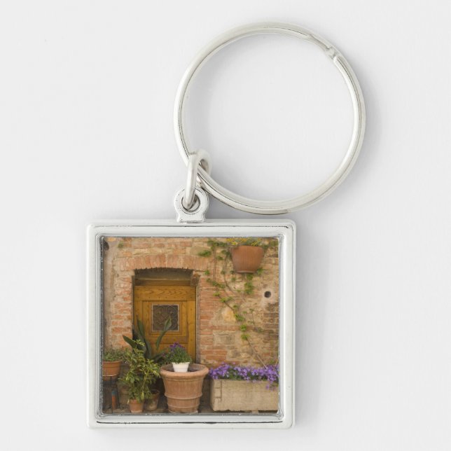 Montefollonico, Val d'Orcia, Siena province, 2 Key Ring (Front)