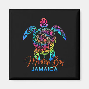 Montego Bay Jamaica Sea Turtle Family Vacation Sum Magnet