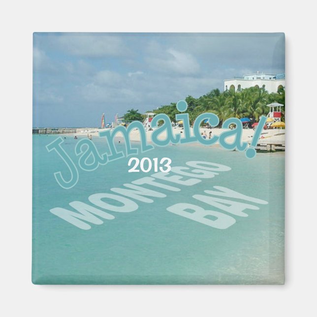 Montego Bay Jamaica Travel Photo Souvenir Magnet (Front)