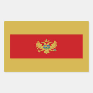 Montenegrin Flag, Flag of Montenegro Rectangular Sticker