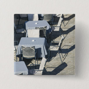 Montenegro, Budva. Budva Old Town / Stari Grad, 15 Cm Square Badge