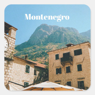 Montenegro Cityscape Square Sticker