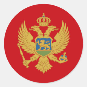 Montenegro Classic Round Sticker