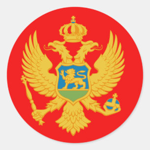 Montenegro Classic Round Sticker