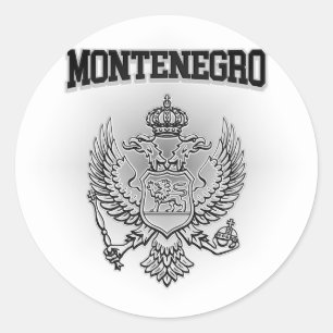 Montenegro Coat of Arms Classic Round Sticker