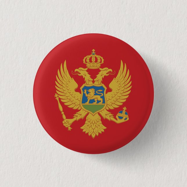 Montenegro Flag 3 Cm Round Badge (Front)