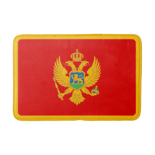 Montenegro Flag Bath Mat
