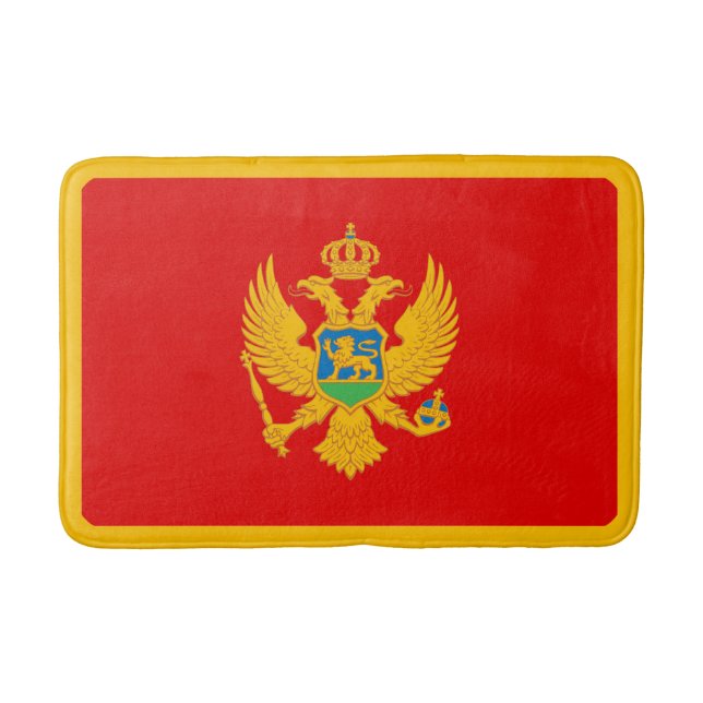 Montenegro Flag Bath Mat (Front)