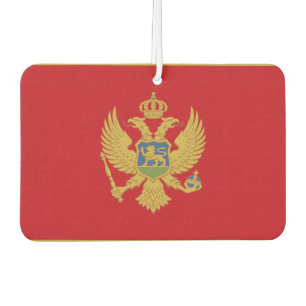 Montenegro Flag Car Air Freshener