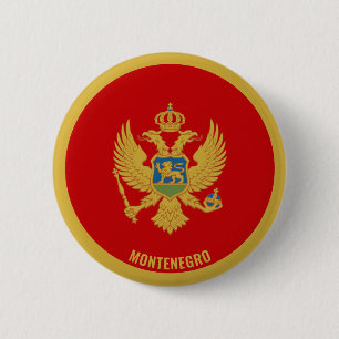 Montenegro Flag Charming Patriotic 6 Cm Round Badge