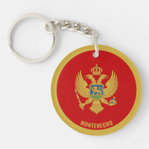 Montenegro Flag Charming Patriotic Key Ring