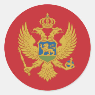 Montenegro Flag Classic Round Sticker