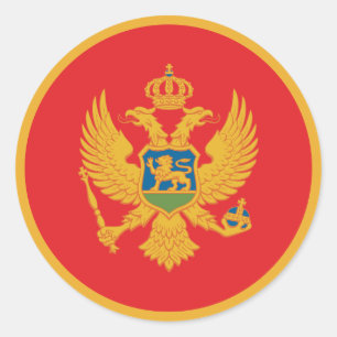 Montenegro Flag Classic Round Sticker