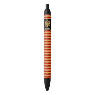 Montenegro Flag Cute Patriotic Black Ink Pen
