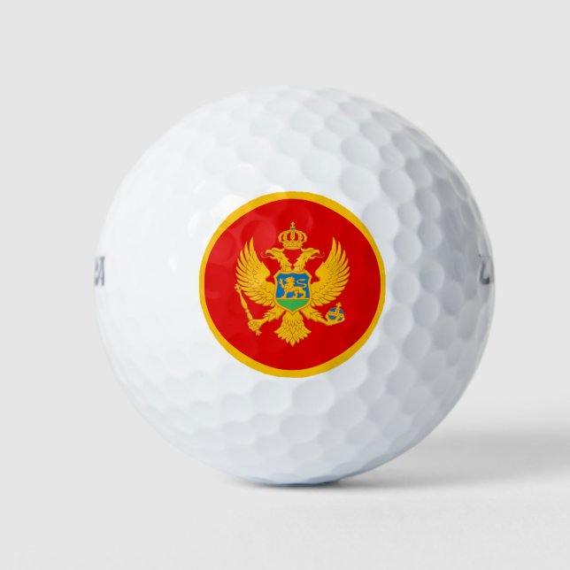 Montenegro Flag Golf Balls (Front)