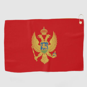 Montenegro flag  golf towel